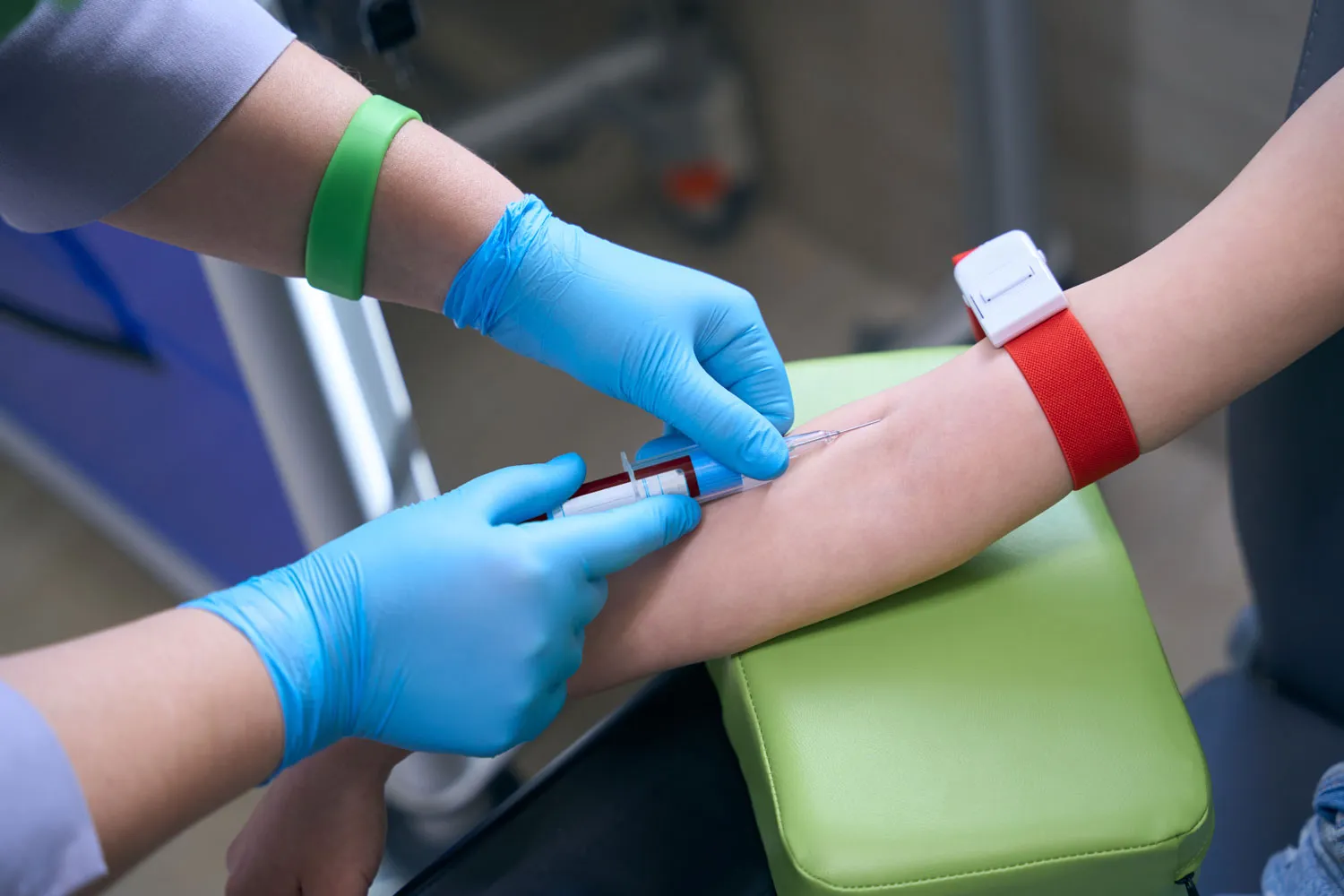 nurse in protective gloves takes blood for analysi 2023 11 27 05 28 18 utc